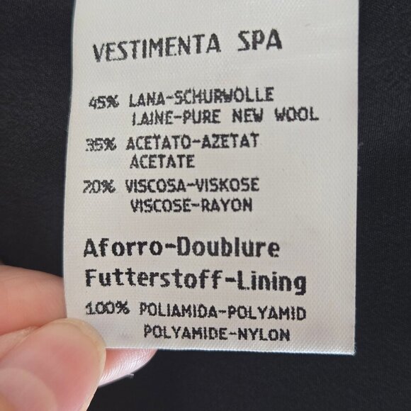 Giorgio Armani Black Label Womens Black Tuxedo Blazer IT 38 US 4 Luxury Designer - Picture 9 of 11